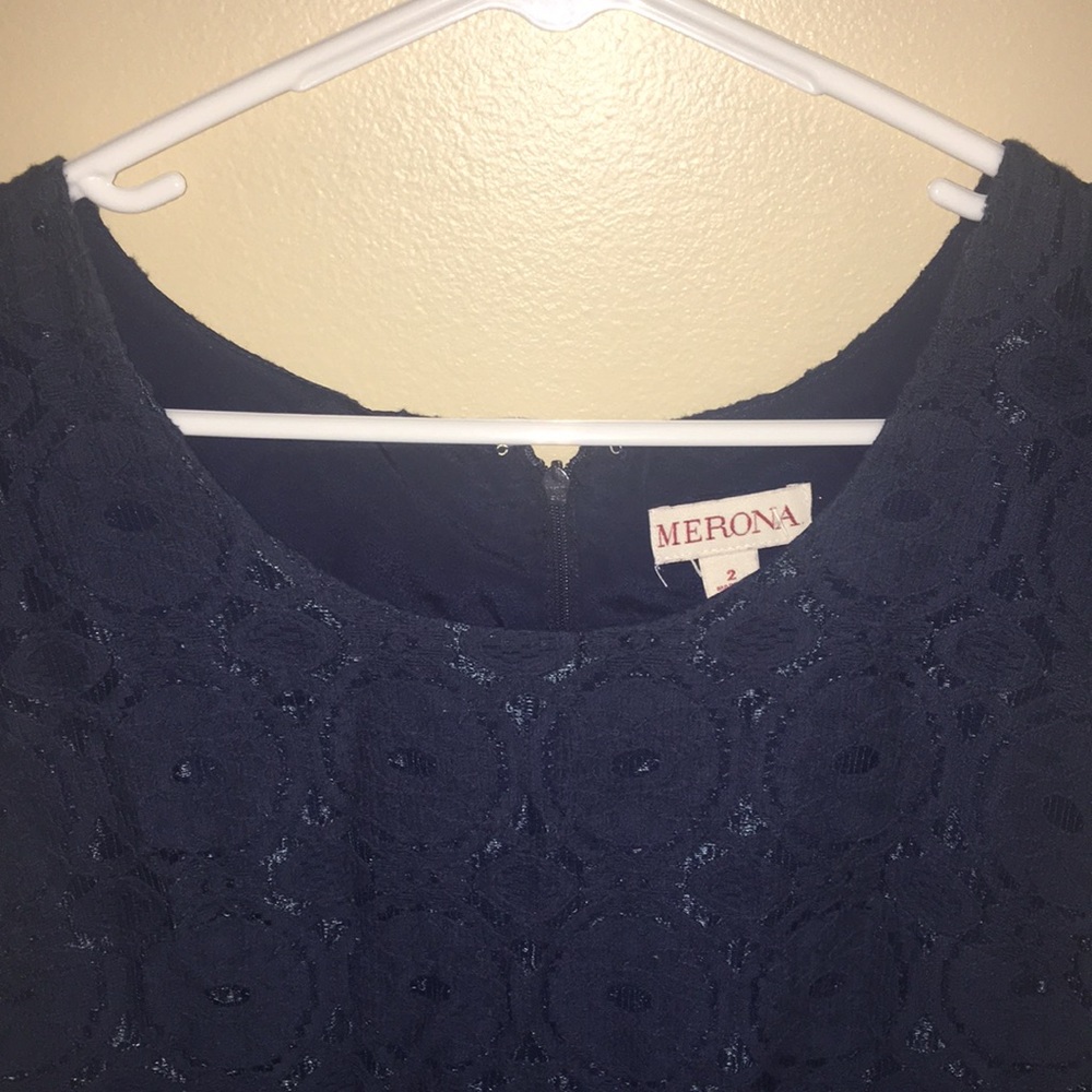 Navy Lace Dress